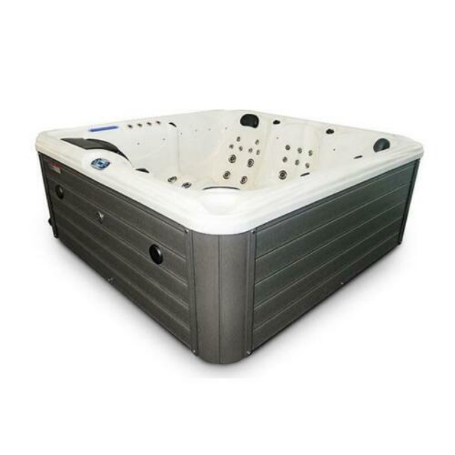Outdoor Power For Hot Tub - 6-zits buiten wit marmeren whirlpool bubbelbad