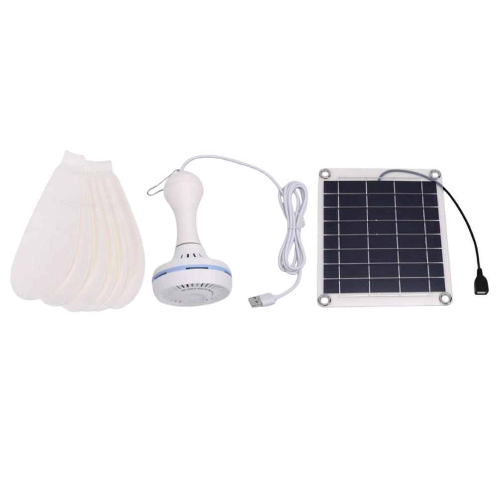 Outdoor Usb Power Outlet - 10W zonne-plafondventilatorset Dubbele voeding USB-uitgang Draagbare