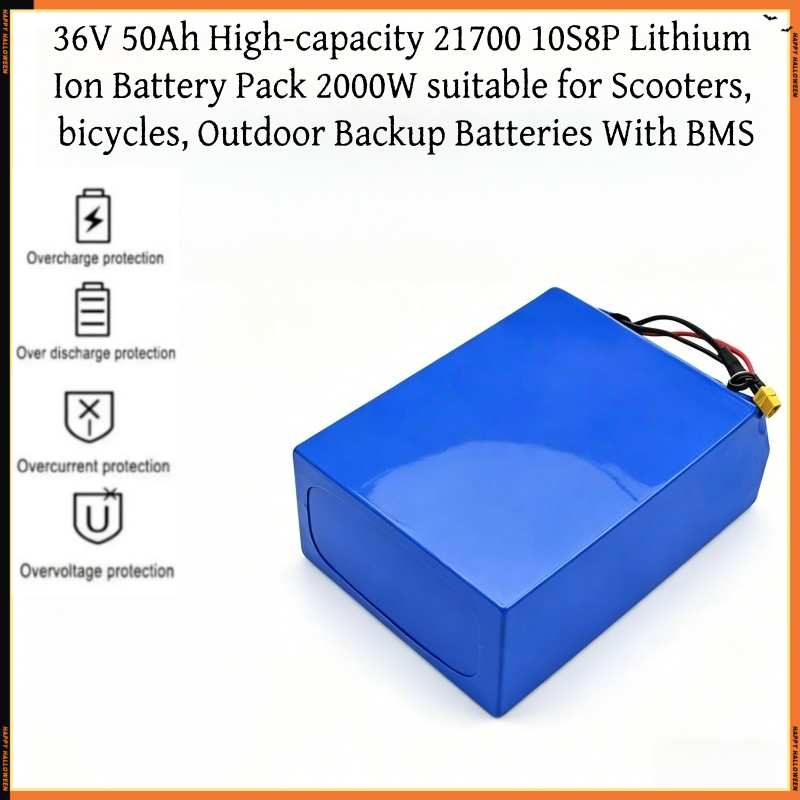 Outdoor Power Wheels - Batterijpakket 10S8P lithiumbatterij met oplader, lange