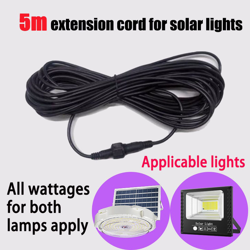 Extension Cord Outdoor - 5M Dubbele Gat Plug Led Solar