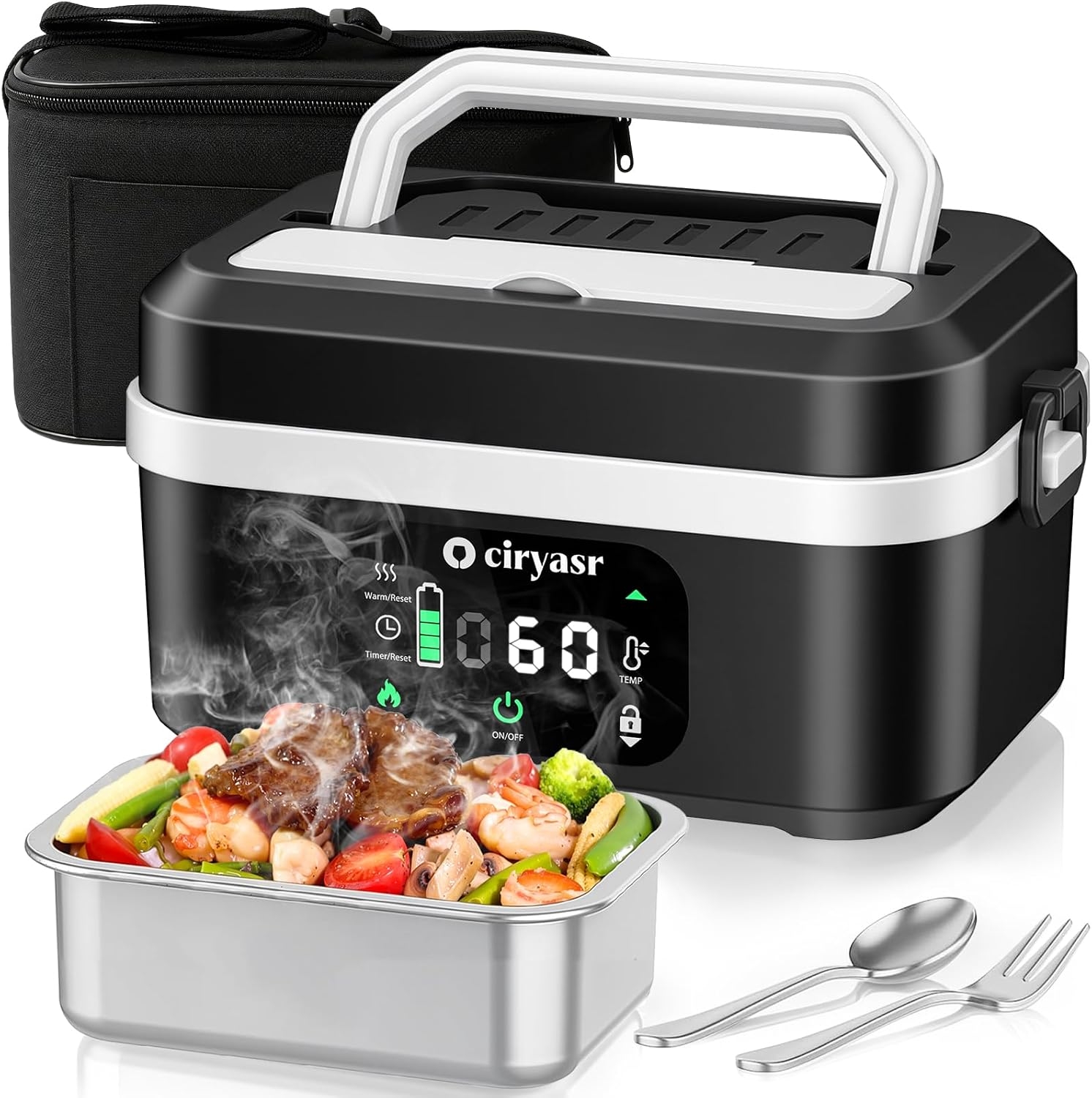 Outdoor Power Box - Krachtige elektrische lunchbox, 1,35L 20000mAh batterij-aangedreven