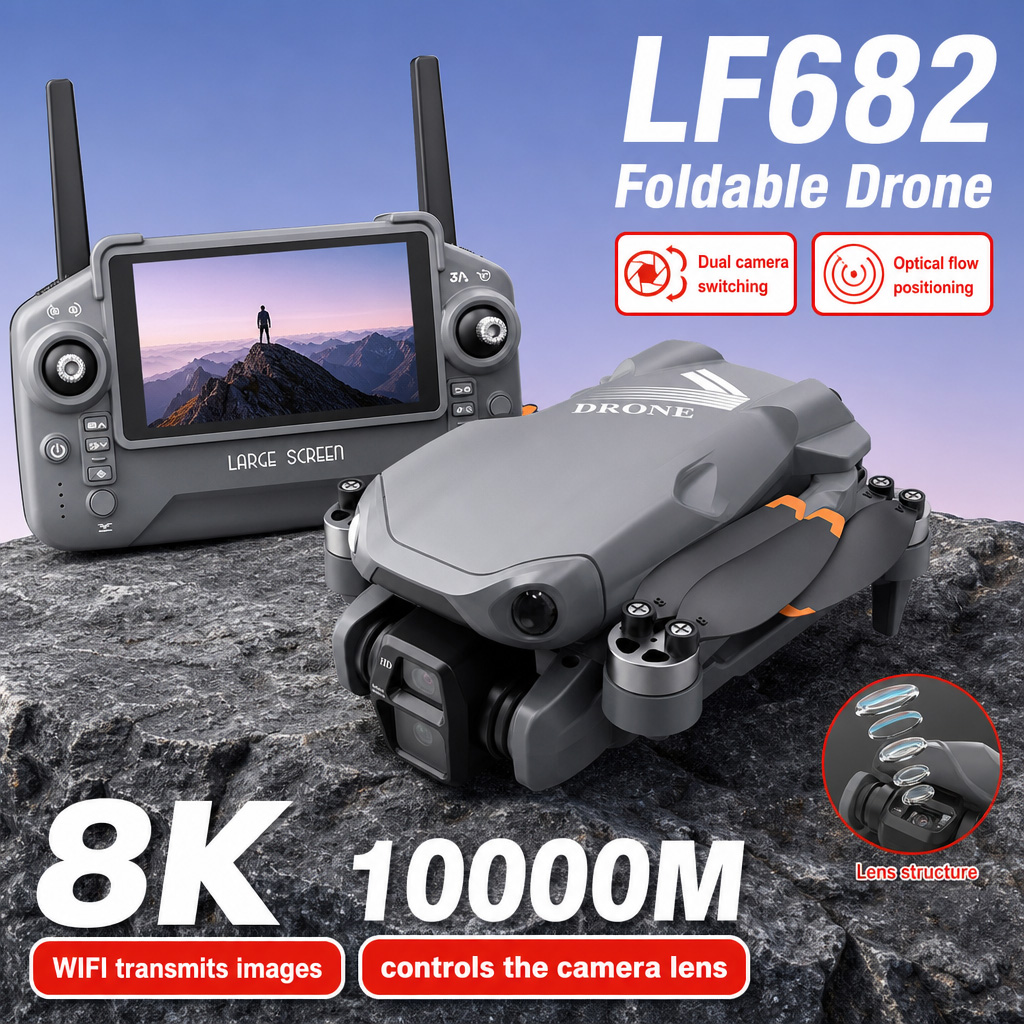Outdoor Power Box - Luchtfoto LF682 Drone 8K HD Dubbele