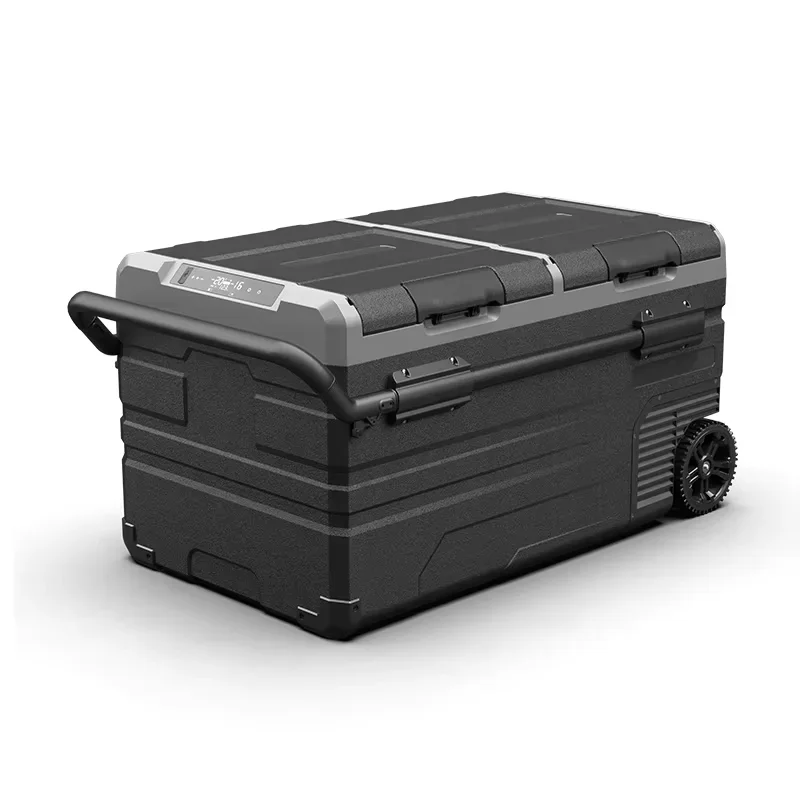Outdoor Power Wheels - Draagbare, op batterijen werkende koelbox met