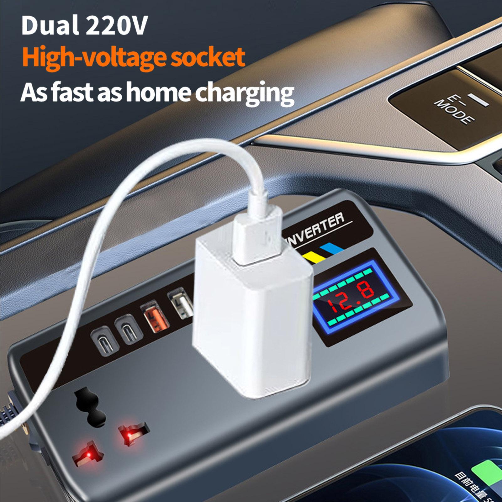 Outdoor Power Outlet Extension - Auto-omvormer Autoconverter 12V/24V naar 220V 2