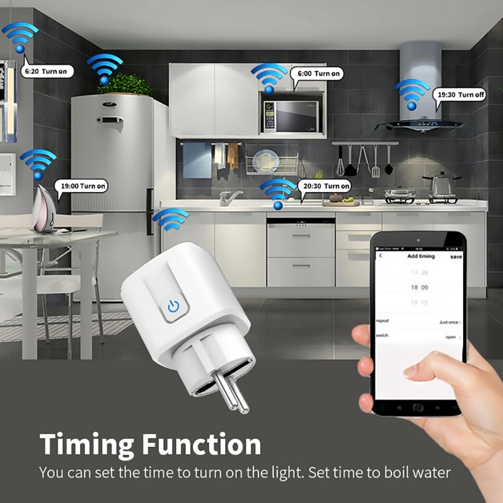 Tuya WIFI Smart Socket EU 16A/ - Outdoor Power Outlet Wifi recensie en prijs