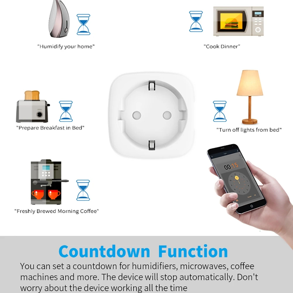 Tuya WIFI Smart Socket EU 16A/ - Outdoor Power Outlet Wifi recensie en prijs