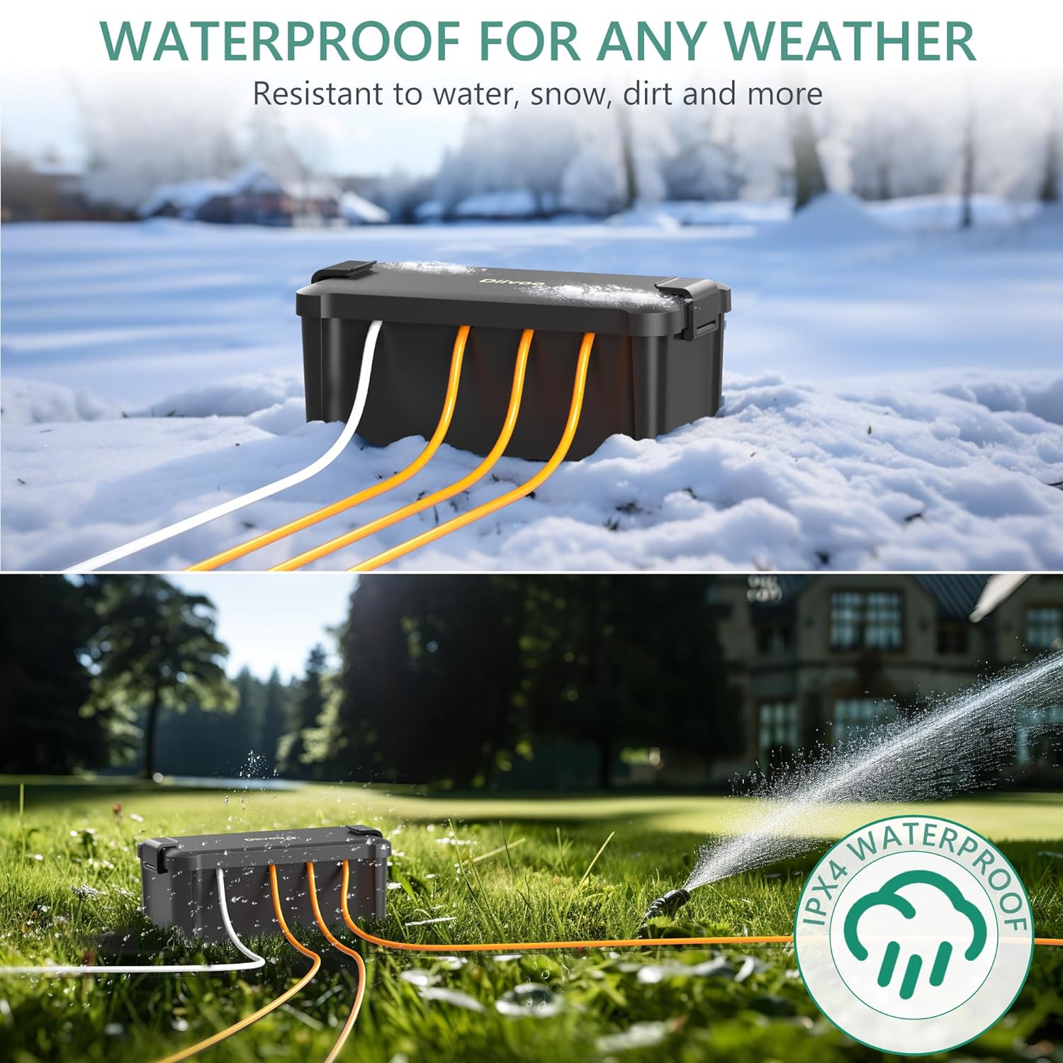Diivoo Outdoor waterdichte ele - Outdoor Power Outlet Extension recensie en prijs