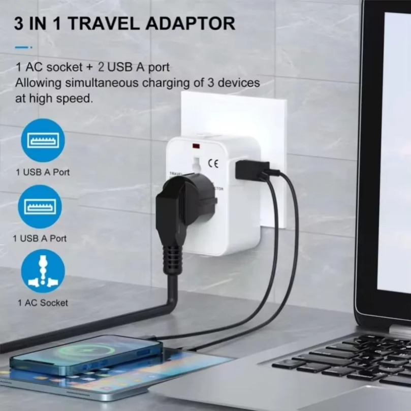 Opvouwbare universele reisstro - Outdoor Usb Power Adapter recensie en prijs