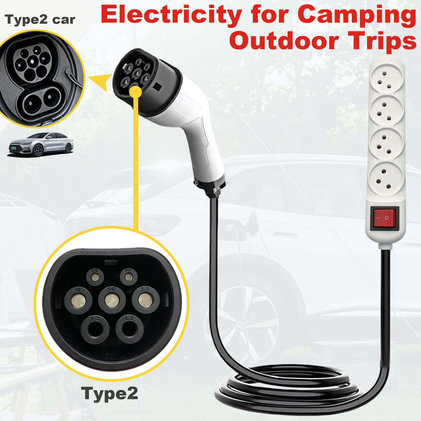 Type2 V2L-ontladingsadapter Is - Outdoor Power Outlet Extension recensie en prijs