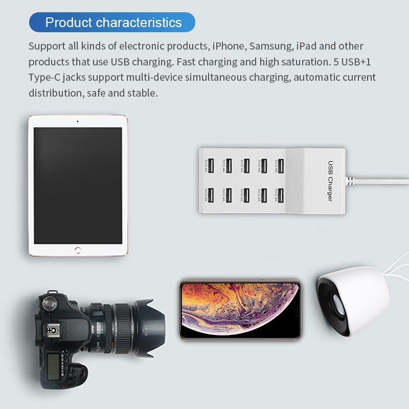 10-poorts USB-hub snellader Dr - Outdoor Usb Power Adapter recensie en prijs