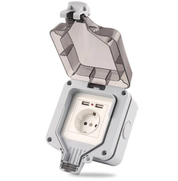 IP66 EU Standaard Duitse stijl - Outdoor Usb Power Outlet recensie en prijs