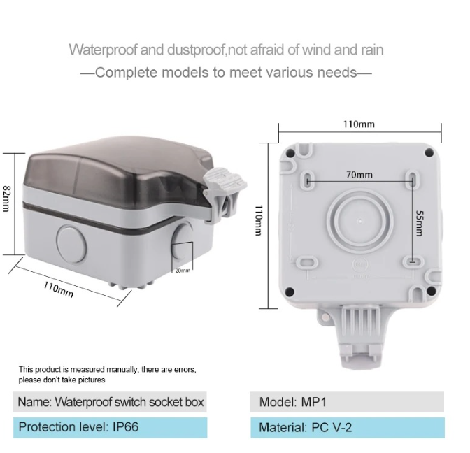 IP66 EU Standaard Duitse stijl - Outdoor Usb Power Outlet recensie en prijs