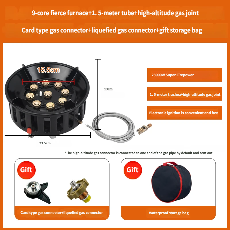 2100W Outdoor Camping Kachel H - Outdoor Power Equipment Brands recensie en prijs