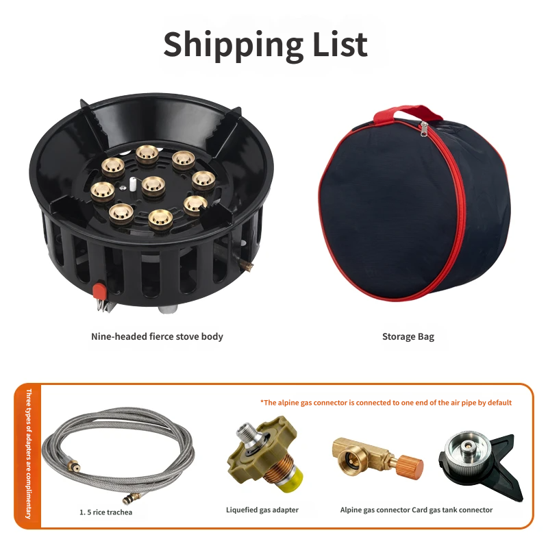 2100W Outdoor Camping Kachel H - Outdoor Power Equipment Brands recensie en prijs
