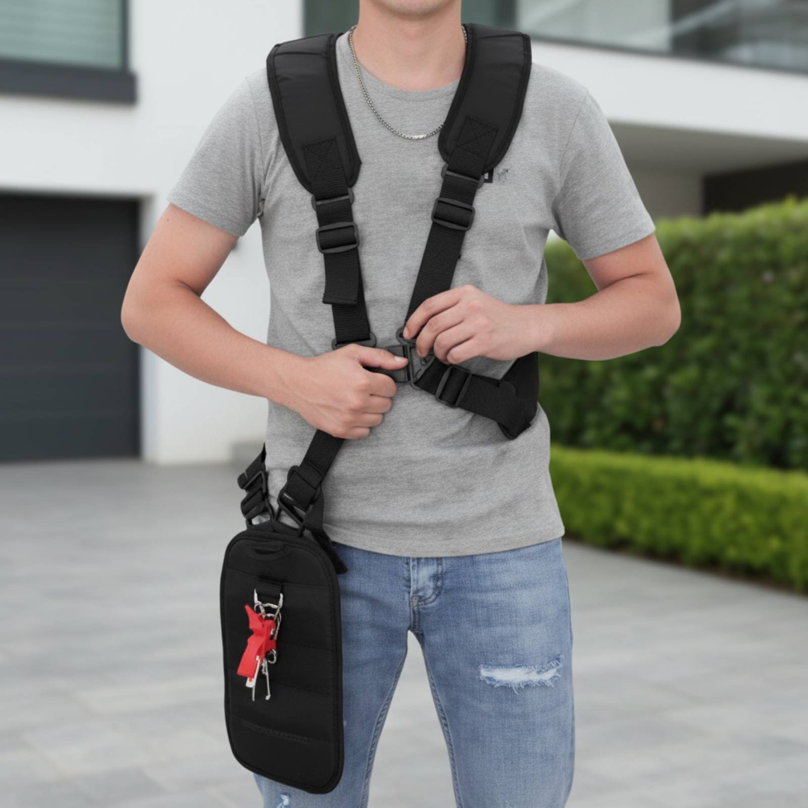 Y-vormige trimmerriem Heavy Du - Brush Cutter Strap recensie en prijs